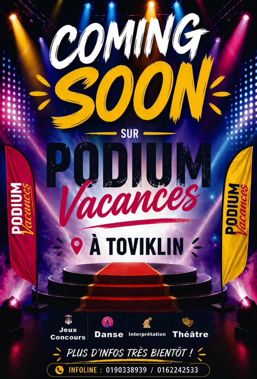 Podium Vacances 2026 - Toviklin