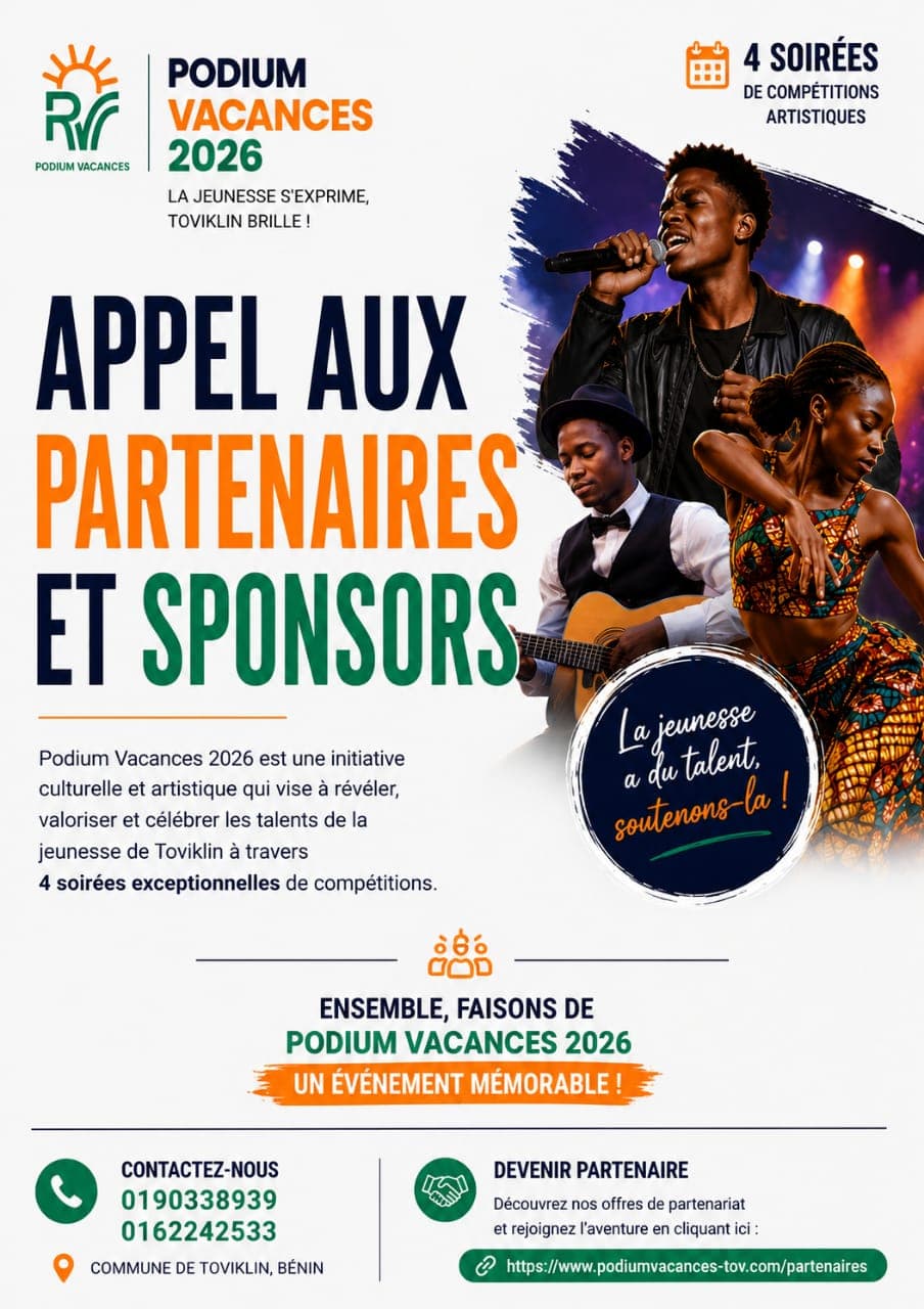 🚀 APPEL AUX PARTENAIRES & SPONSORS | PODIUM VACANCES 2026 🌟